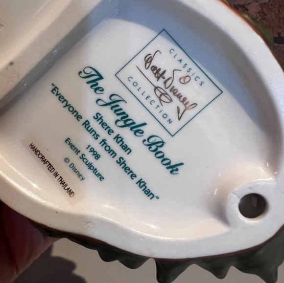 WDCC The Jungle Book "Everyone Runs from Shere Khan" Walt 1998 Event Sculpture - Picture 5 of 5